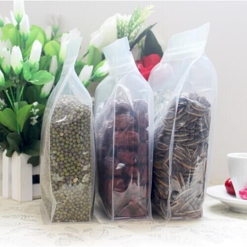 18X28+8CM food grade PE/PET eight side sealing bag sealing transparent packaging bag food bag red dates wolfberry tea
