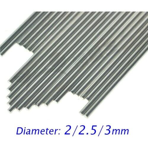 20PCS Metal Shaft Axle For DIY Car Model Diameter 2/2.5/3mm Length 9.5/15/17/20/25/30/50/60/66/70/75/80/90/100/110/150/200mm