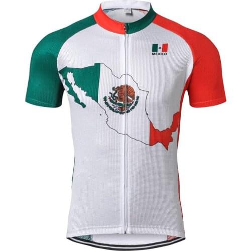 2020 JPOJPO Cycling Jersey Men Pro Bike Jersey Racing Team Summer Short Sleeve Mexico Bicycle Clothing MTB Road Bike Shirt Top