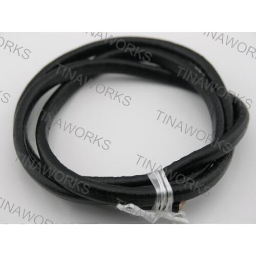 FREE SHIPPING 5 Yards 7.0x4.0mm Black Licorice Greek Leather Cord