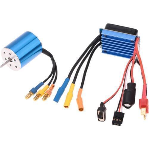 2430 5800KV 7200KV 4P Sensorless Brushless Motor & 25A Brushless ESC Electric Speed Controller for 1/16 1/18 RC Car Truck Model