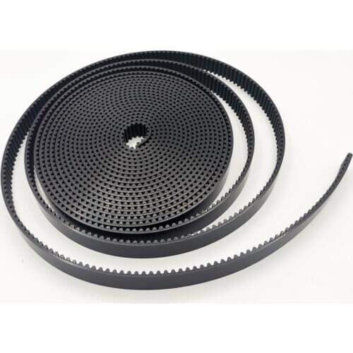 Black 5M Type Opened Polyurethane Timing Belt 15/20/25/30mm Width PU with Steel Wire 5mm Pitch 1-10 Meters Synchronous Belt