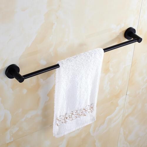 Vidric Black Stainless Steel Wall-Mounted Bathroom Towel Holders Towel Bars Towel Racks Bathroom Accessories Free Shipping MT51