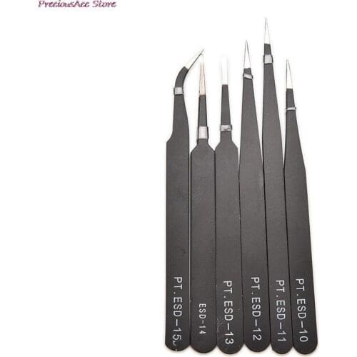 DIY Stainless Steel Beads Tweezer Nail Art Gel Picking Tool Jewelry Portable ESD-10/ESD-11/ESD-12/ESD-13/ESD-14/ESD-15 Pliers