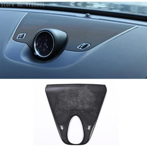 For Maserati Levante 2016 Car-styling Aluminum Alloy Black Car Dashboard Loud Speaker Cover Trim Auto Accessories