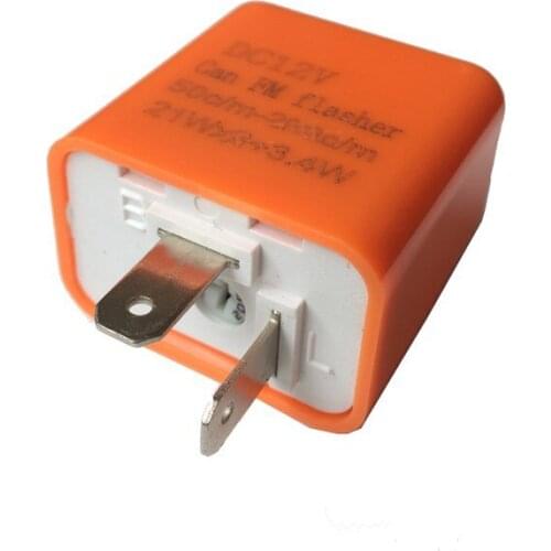 AZGIANT 12V 40A 2 Pin Adjustable Frequency LED Flasher Relay for Motorcycle Turn Signal Accessories