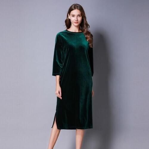 European style elegance emperament Spring velvet dress，5XL 6XL Plus size Autunm long sleeve party dress Robe Vestidos