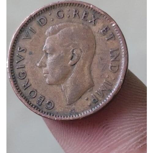 Canada 1 Cent 19mm1940-1948 Commonwealth Coins Old Original Coin Collectible Edition 100% Real Random Year