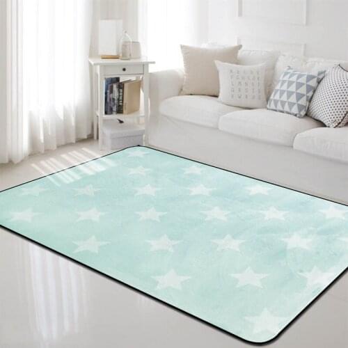 Modern star pattern carpet, suitable for living room, bedroom, home decoration carpet, childrens room, soft crawling table area