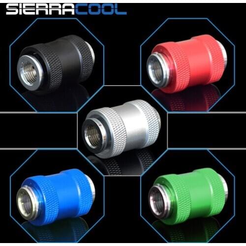 Male with female Flat push type check valve double inner G1/4' thread part for water cooling computer