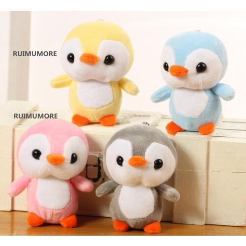 12CM Middle Size Stuffed Penguin Plush Doll , 4Colors - Key Chain Gift Toy