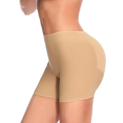 New womens breathable fake buttocks abdominal underwear traceless rich buttocks upturned buttocks safety shorts high waist gird