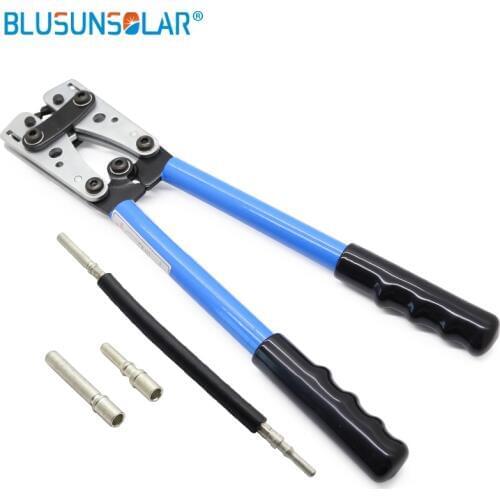 Cable Lug Crimping Tools Hand Electrician Pliers for Crimping Wire Cable from 6-50mm2 AWG 10-1/0 Thickened and Reinforced Metal