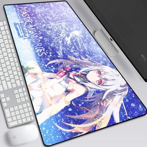 Plastic Memories Anime Large Pad Mouse Mat Computer Gamer Locking Edge Mousepad Keyboard Mice 60x120