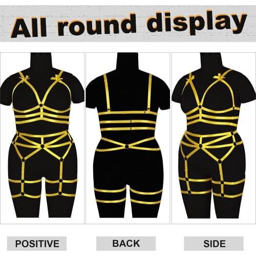 Full Body Harness Bdsm Bondage Body Chest Strap Sexy Goth Garter Sword belt Plus Size Lingerie Costumes Suspenders Erotic Punk