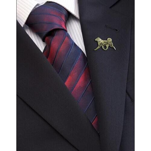 Drop shipping-American Akita Movement Brooch Wedding Party Brooch Pet Brooch Man Gift Idea