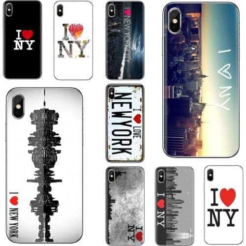 For iPhone iPod Touch 11 12 Pro 4 4S 5 5S SE 5C 6 6S 7 8 X XR XS Plus Max 2020 I Heart NY City New York City TPU Silicone Case