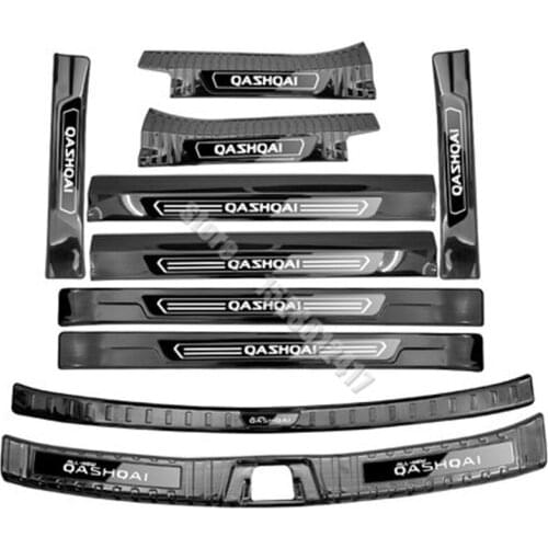 Car styling For Nissan Qashqai J11 2016-2021 stainless steel sill Scuff Plate/Door Sill Door Sill Rear Bumper Protector Sill