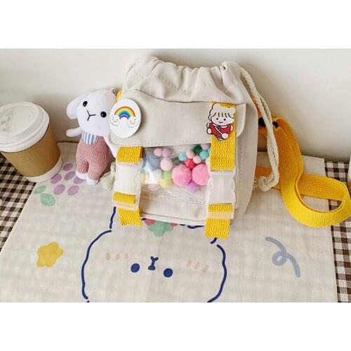 Lovely Bucket Bag Women Small Crossbody Bags Japanese String Shoulder Bag Girls Nylon Bag Summer New Fashion Bags Bolsa Feminina