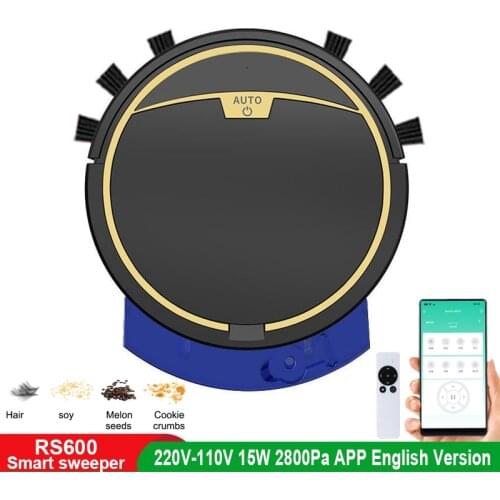 2800Pa Sweeping Robot Suction Sweeping Drag Three-in-one Remote Control with Water Tank APP Control Household Vacuum Cleaner
