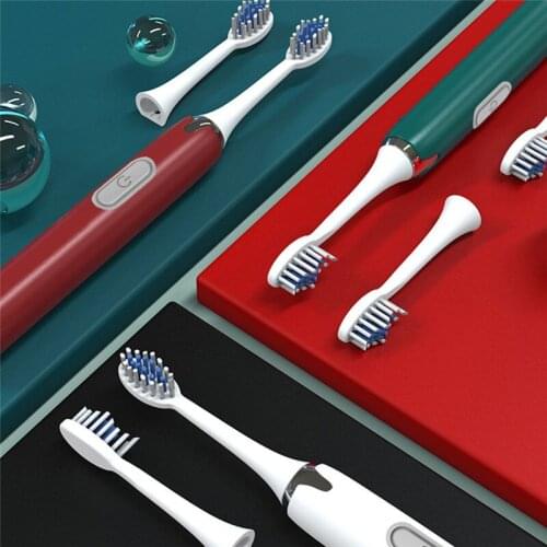 1 Set Adult Timer Brush No Rechargeable Tooth Brushes Replacement Heads Set Battery Operated Oral Hygien Teeth