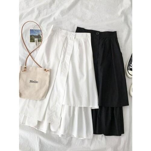 2020 spring summer autumn new women fashion casual sexy Skirt woman female OL white skirt Fq9032627