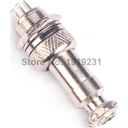 1pairs GX12-4pin GX12 12mm 4 Pins 250V 15A Male & Female Electrical Connector, Aviation Connector Plug