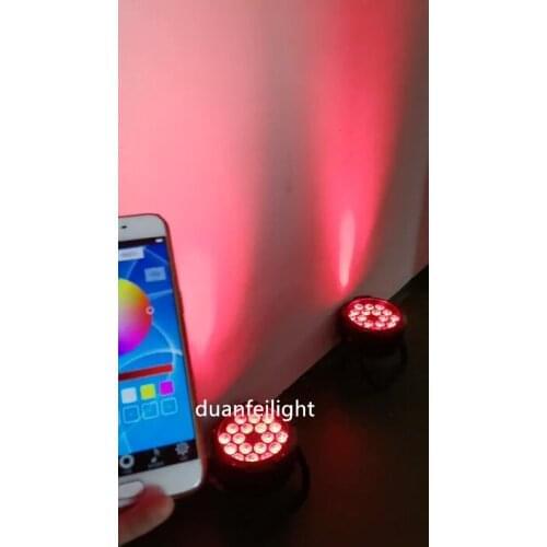 10pcs high bright high power battery wireless par led rgbwauv wifi led par 18*18w 6in1 ip65 led wash par