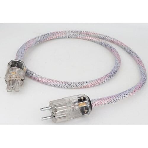 2021 Valhalla power line HIFI POWER CABLE 7N OFC Power Cord with EU Plug Amplifier CD, Decoder, Power Wire