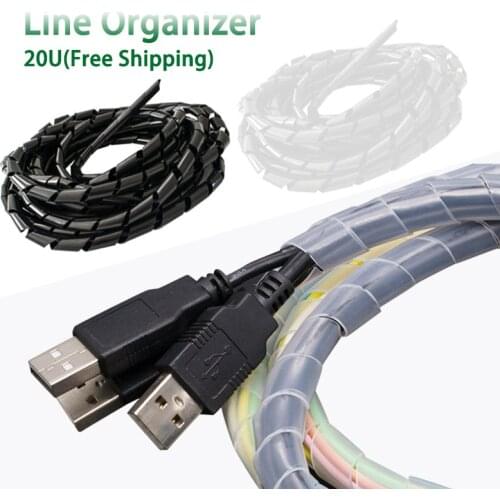 4-30mm Wear-resistant Spiral Wound Tube, Wire Protection Sleeve, Cleaning Equipment And Chargin Cable Protection Plastic Sleeve