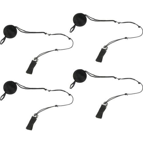 4Pieces Gym Rhythmic Art Belly Dance Silk Veil Poi Helpers Thrown Balls Adjustable Ball Chain