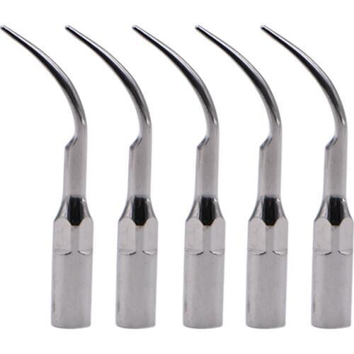 5pcs Disposable Dental Scaler Tips Teeth Stains Remover Ultrasonic Scaler Tips Tooth Cleaning Whitening Tools for Most Machines