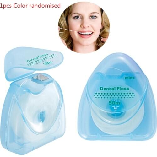 50M Micro Wax Dental Flosser Interdental Brush Teeth Stick Toothpicks Floss Pick Oral Hygiene Clean Wire