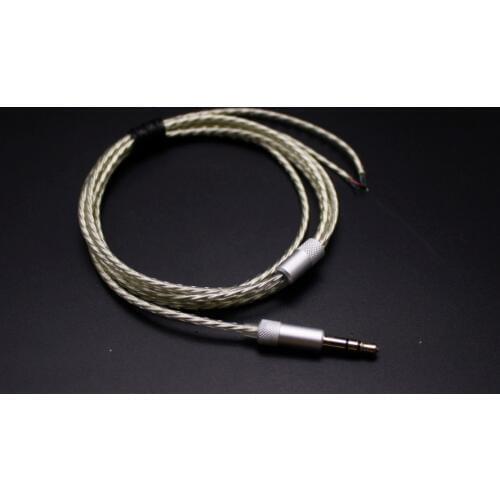 6N single crystal copper silver plated wire earphone cable
