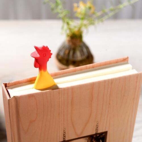 9 Styles Cute Animals Style Chicken Bookmark Kawaii Silica Bookmarks For Books & Film Bookmark & book accessories Gift For Kids
