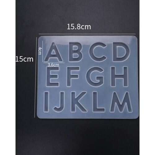 Uppercase Letter Silicone Mold Capital Letter Soft Mold for UV Resin Alphabet A To Z Mold Epoxy Resin Art Supplies Resin Mold