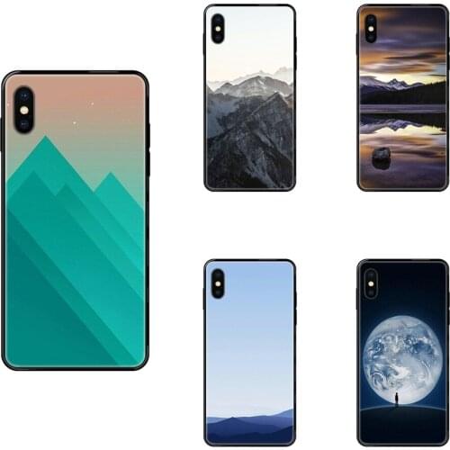 View Space Painting Back Black Soft TPU Cartoon Pattern Phone Case For Xiaomi Mi Note A1 A2 A3 5 5s 6 8 9 10 SE Lite Pro Ultra