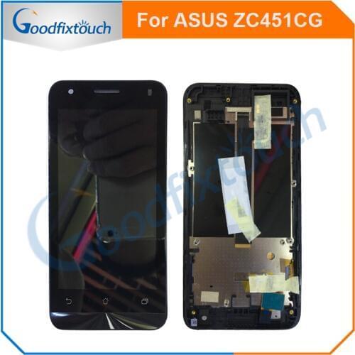 For Asus Zenfone C ZC451CG Z007 LCD Display Touch Screen Digitizer Assembly With Frame Replacement Parts