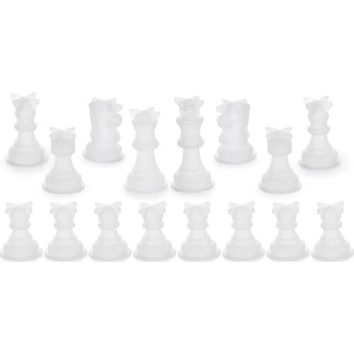 Chess Mold for Resin Silicone Chess Resin Mold Chess Crystal Epoxy Casting Molds for DIY Crafts Making Birthday Gift