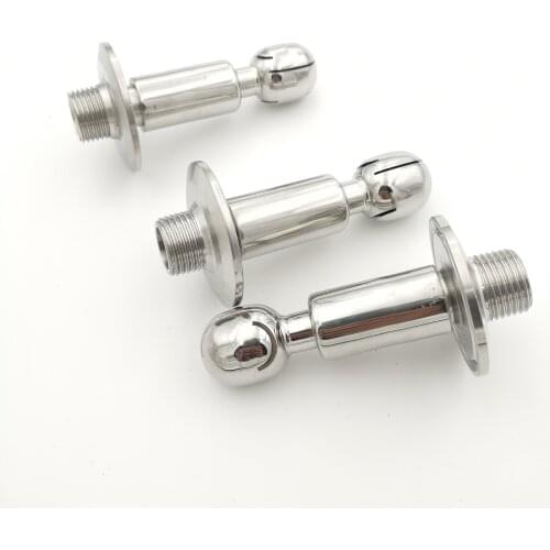 Sanitary rotating mini cleaning ball 1.5TC 1/2 MNPT CIP Spray ball 304SS 360degree omnidirectional coverage rotary cleaning ball