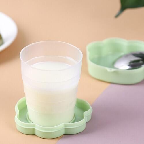 Creative Cartoon Cat Claw Cup Telescopic Cup Retractable Folding Water Cup Silicone Coffee Milk Tea Cup Folding Travel Water Cup