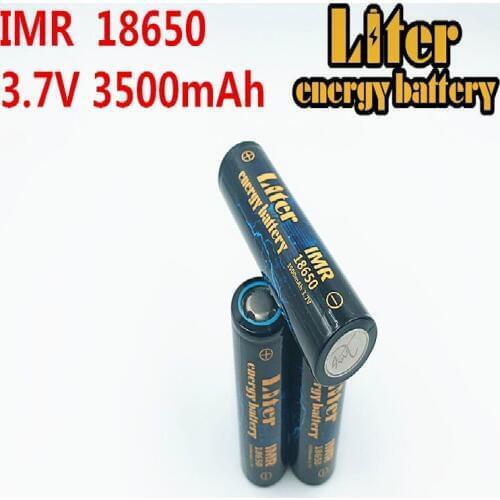 Liter energy battery IMR18650 8PCS 3500MAH 3.7V 4.8A 18650 Rechargeable battery use battery core for Flashlight
