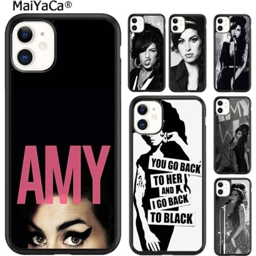 MaiYaCa Amy Winehouse Legardary Singer Phone Case Cover For iPhone SE 6s 7 8 plus X XR XS 11 12 pro max Samsung Galaxy S8 S9 S10