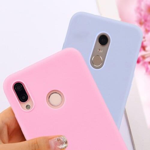 Candy Macaron Phone Case for Xiaomi Pocophone F1 Mi A1 A2 Lite 5X 8 SE 6X Redmi 4A 4X Note 4 5A 5 Plus 6 Pro 6A S2 Soft Cases