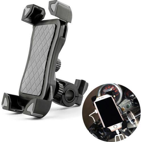 Non-Slip Motorcycle Handlebar 360 Rotation Mobile Phone Holder Cell Phone Mount Motorbike Accessories