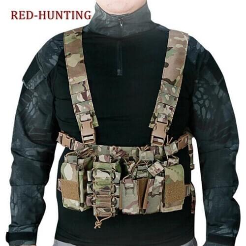 New arrivals Tactical Vest with Multi-pockets for EDC Tools Multicam Sand Black Army Green Chest Rig Outdoor Hunting Vest