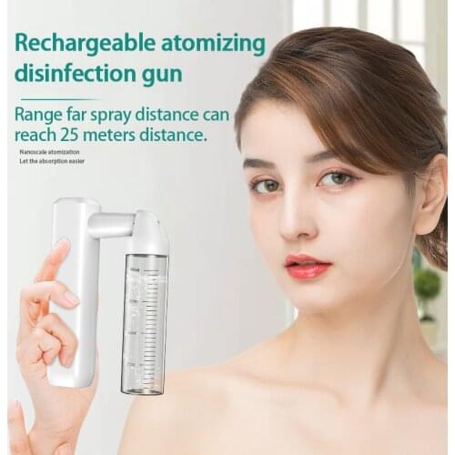 Portable Wireless Electric Sanitizer Sprayer 80ml Nano Steam Spray Gun Atomization Disinfection Sterilizing Sprayer Home Office