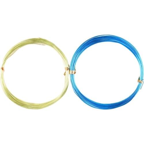 1mm 10 meters/roll Versatile aluminum wire Blue/yellow-green for Jewelry Making DIY Metal Crafts handmade Braided material Tools