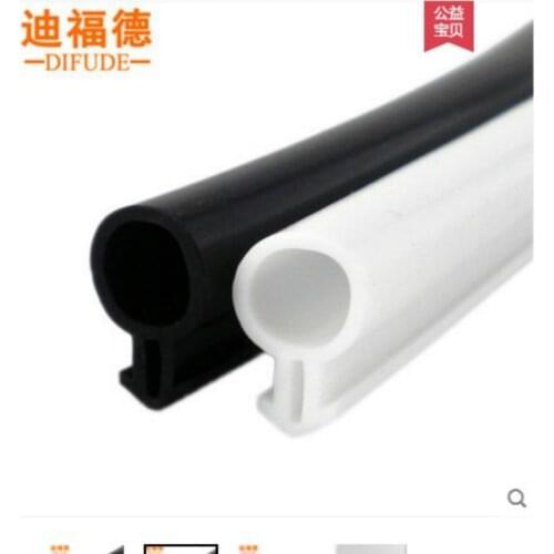 5 Meters White O Type Silicone Door Window Bumper Seal Strip Weatherstrip Low Temperature Resistant