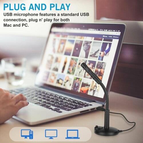 USB Gaming Microphone,Computer Condenser PC Mic for Streaming, Podcasting, Vocal